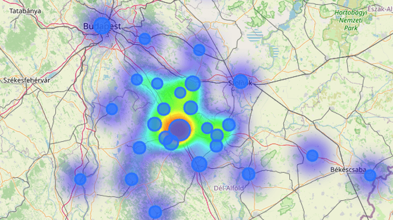 Heatmap visualization